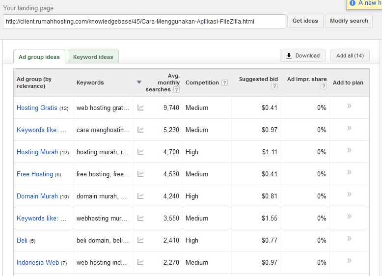 keyword-landing-page