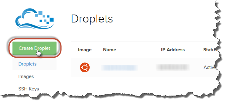 membuat droplet digital ocean