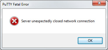 putty fatal error
