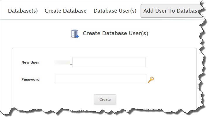 membuat database user
