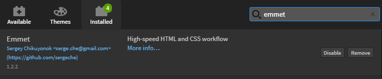 Plugin Emmet