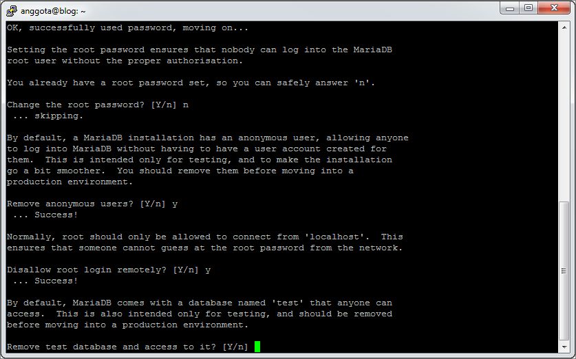 berhasil-secure-installation