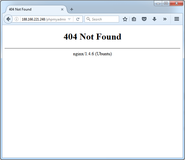 phpmyadmin-not-found