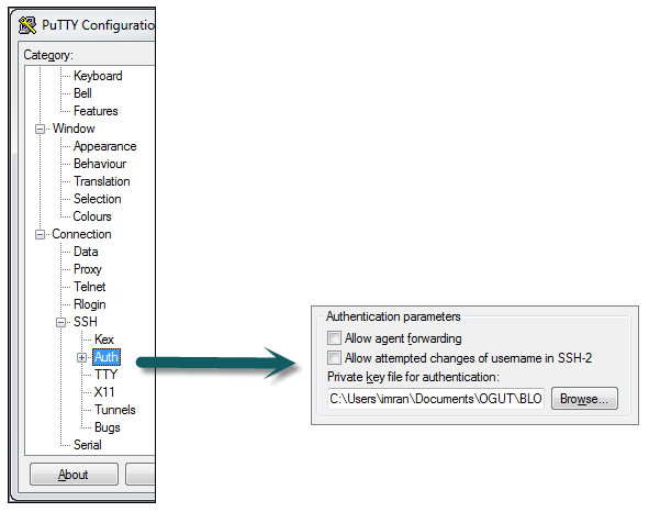 putty-auth-configuration