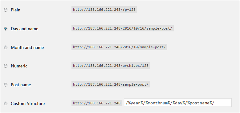 setting-permalink-wordpress