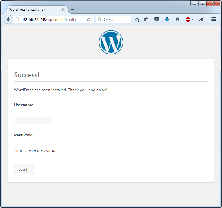 wordpress-installation-success