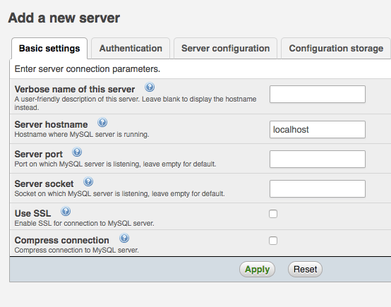 phpmyadmin-add-new-server