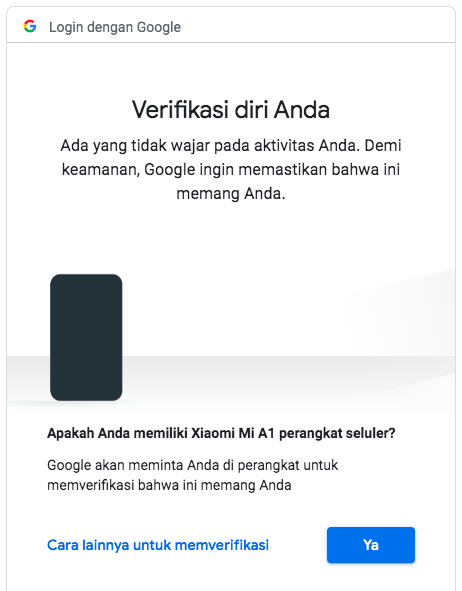 verifikasi google